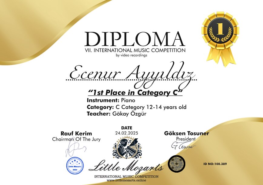 Ecenur AYYILDIZ’dan İki Ödül&nbsp;Birden!