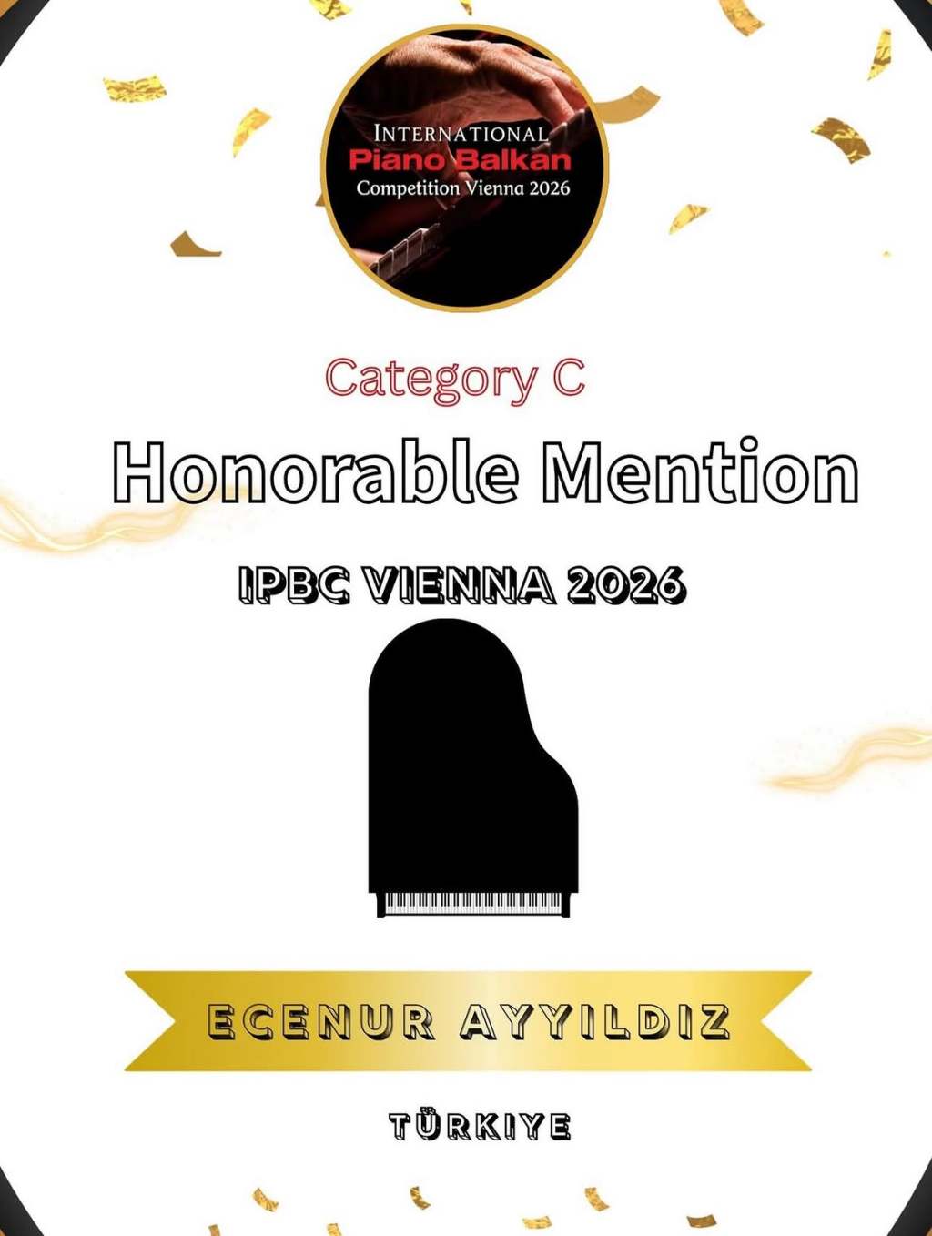 Ecenur Ayyıldız’dan IPBC Vienna 2026’da Onur Ödülü